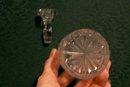 Worcestershire Bottle: Cut & Pressed Clear Glass
