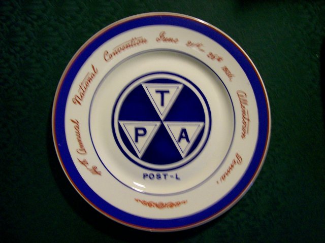 Traveler's Protective Association Convention Ceramic Plate Allentown Pennsylvania 1936