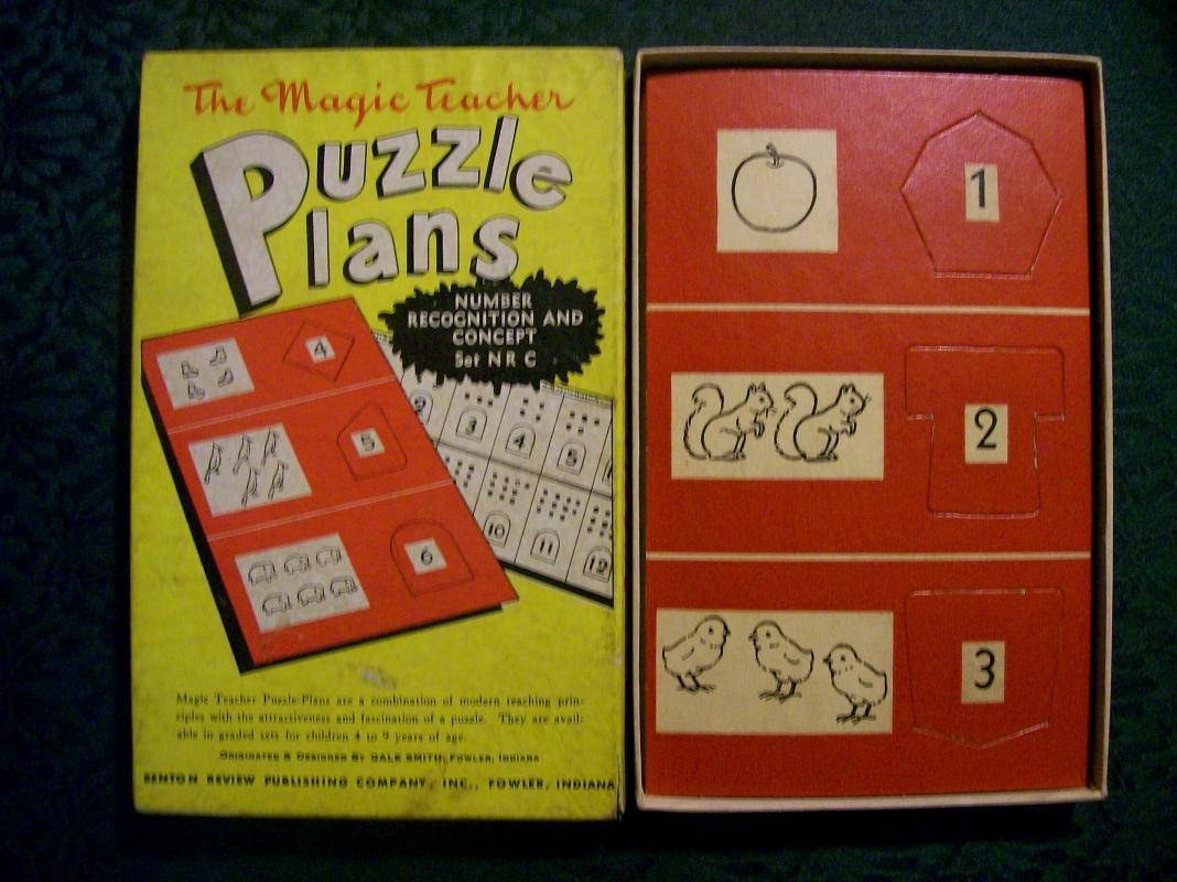 The Magic Teacher Puzzle Plans Set NRC 1950