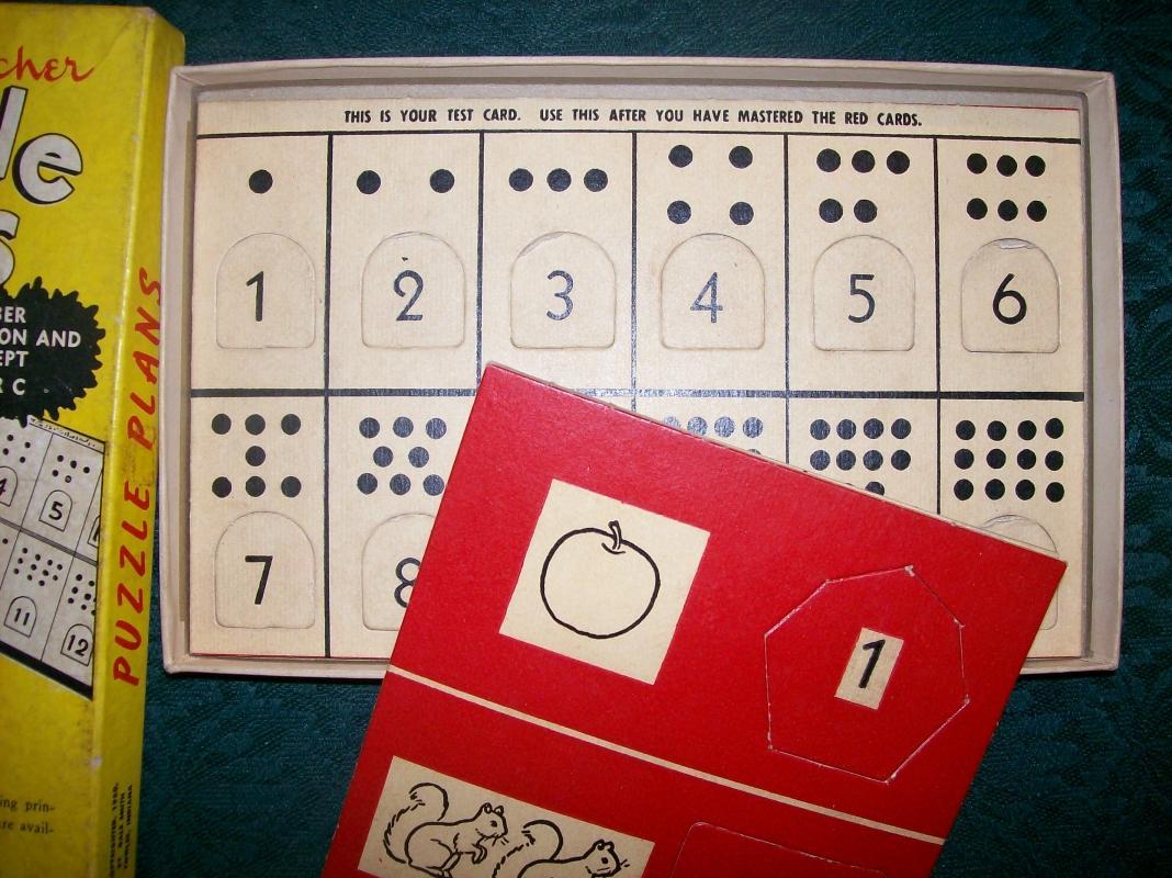 The Magic Teacher Puzzle Plans Set NRC 1950