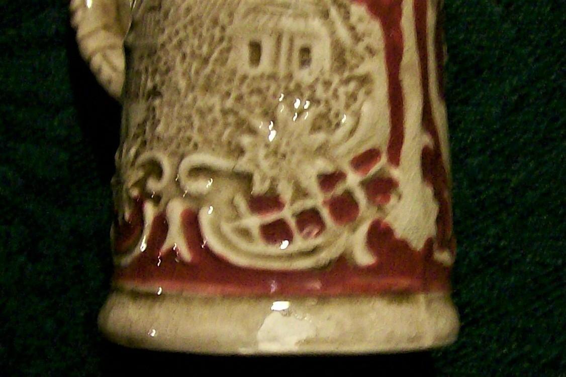 German Beer Stein Salt & Pepper Shakers Ca. 1950 Ceramic