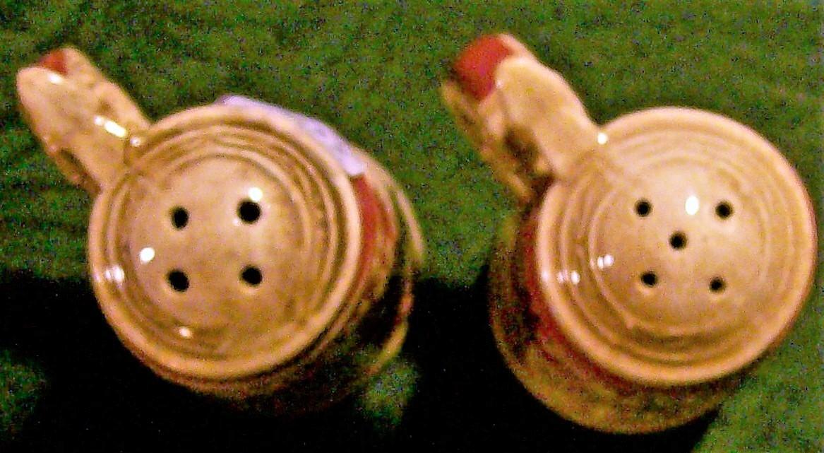 German Beer Stein Salt & Pepper Shakers Ca. 1950 Ceramic