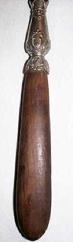 1800s Animal Horn & Wood Serving Fork 10