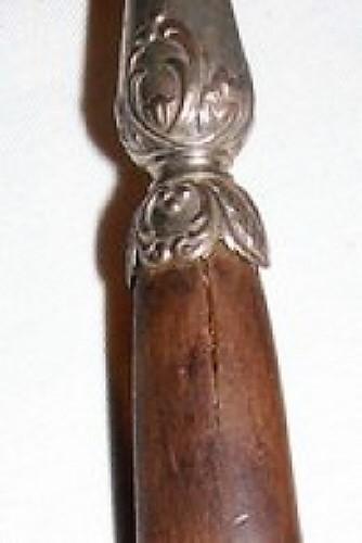 1800s Animal Horn & Wood Serving Fork 10