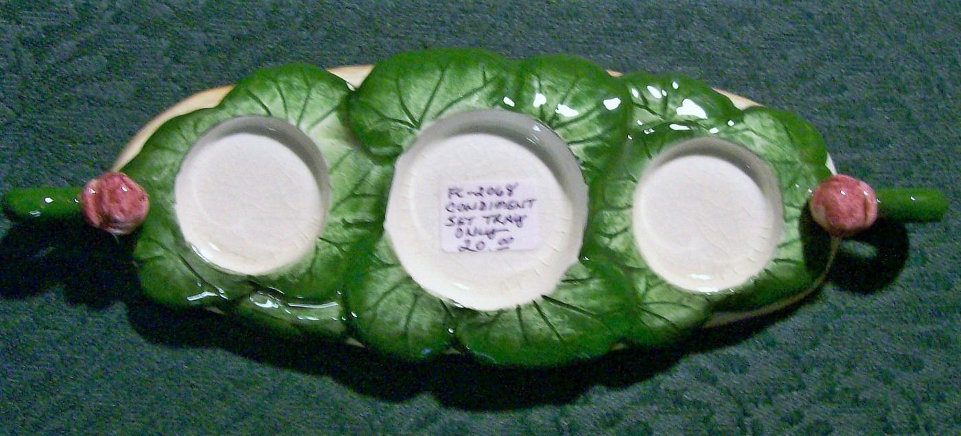 Salt & Pepper Condiment Tray Only Shafford Japan Novelty