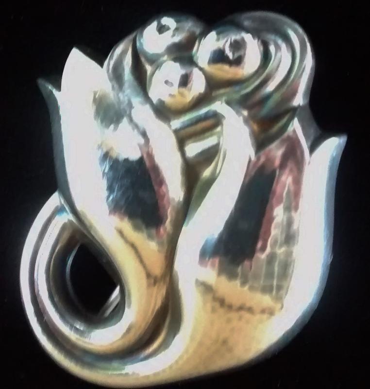 Georg Jensen Denmark Sterling Tulip Brooch/Pin Ca. 1930s