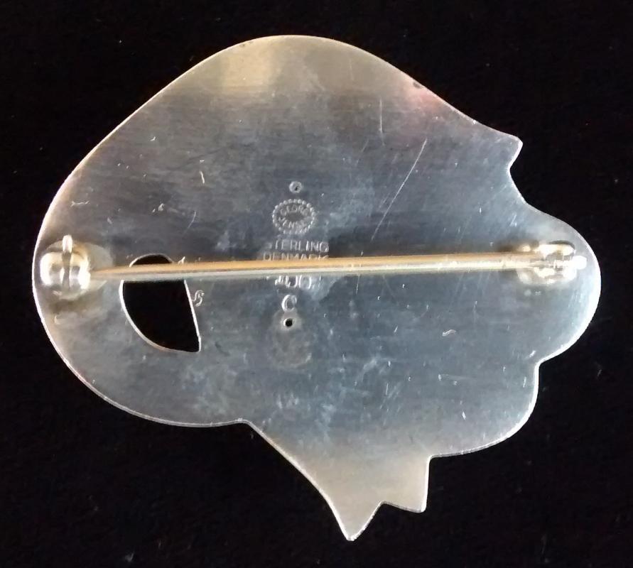 Georg Jensen Denmark Sterling Tulip Brooch/Pin Ca. 1930s