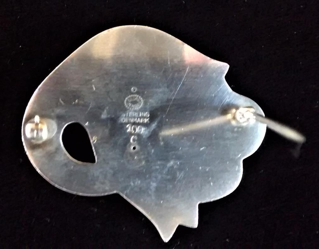 Georg Jensen Denmark Sterling Tulip Brooch/Pin Ca. 1930s
