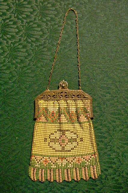 Whiting & Davis Enamelled Mesh Purse