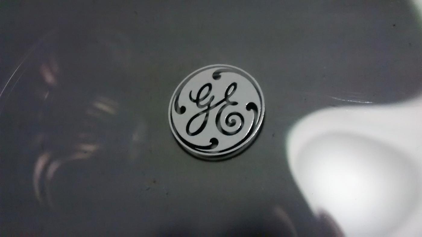 General Electric Bent Glass Advertising Tray 1960s-70s