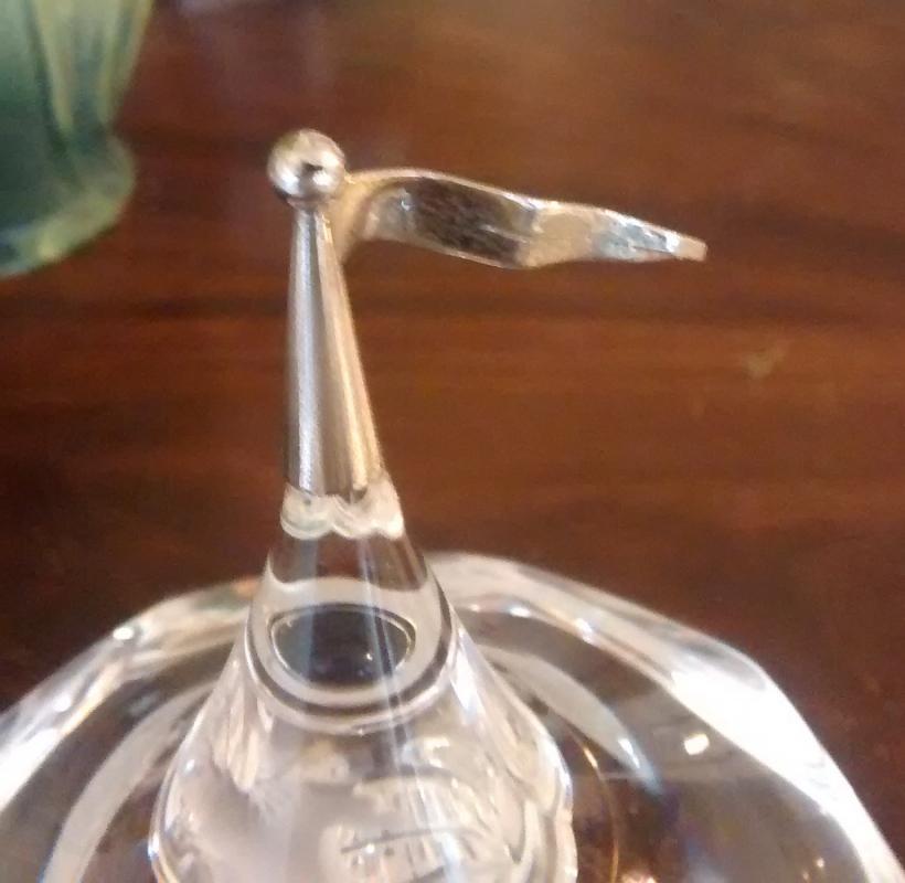 Steuben Crystal Carousel Signed Ca. 1985 Masterworks Horses Spinning on Base 8