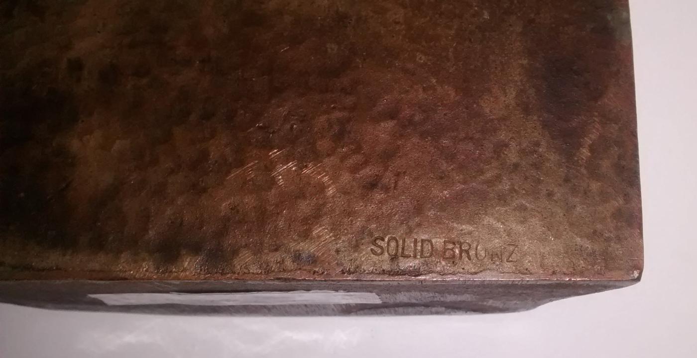 Bronze Bookend