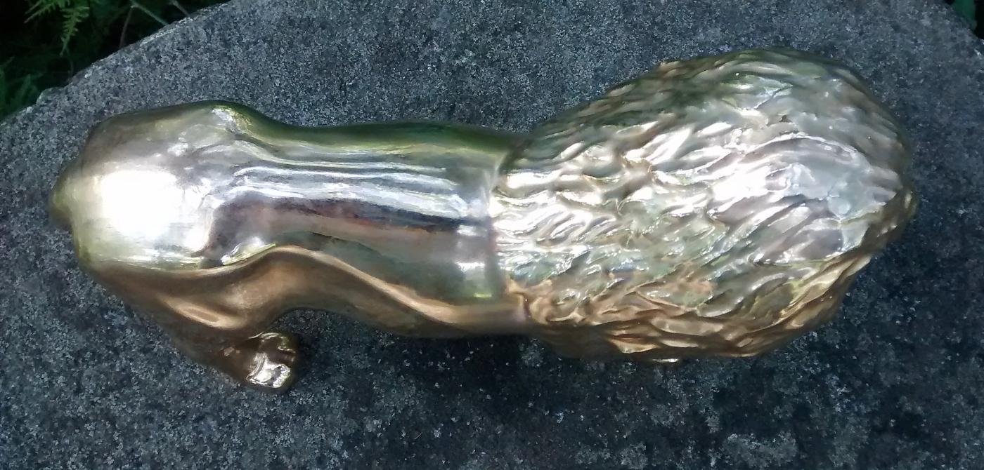 Golden Lion Ceramic Figurine Ca. 1950s 11