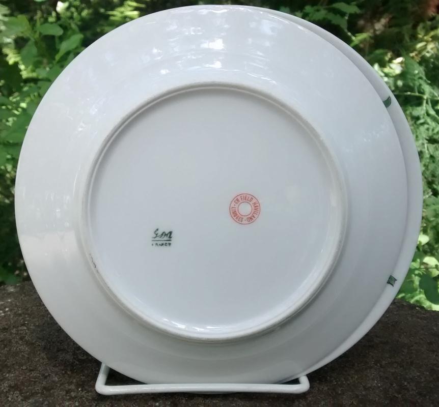 C.F. Haviland CHF1572/1616 Limoges Porcelain Plate Pair 6.5