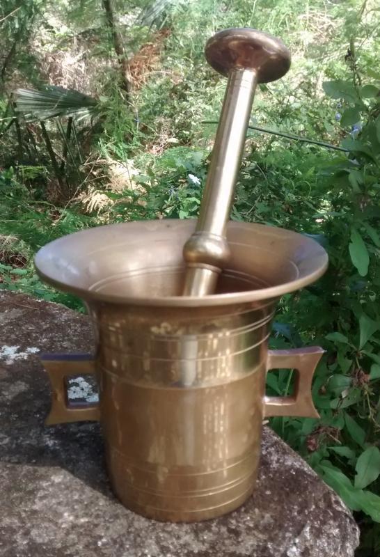 Brass Mortar & Pestle 1950s-60s Japan 4