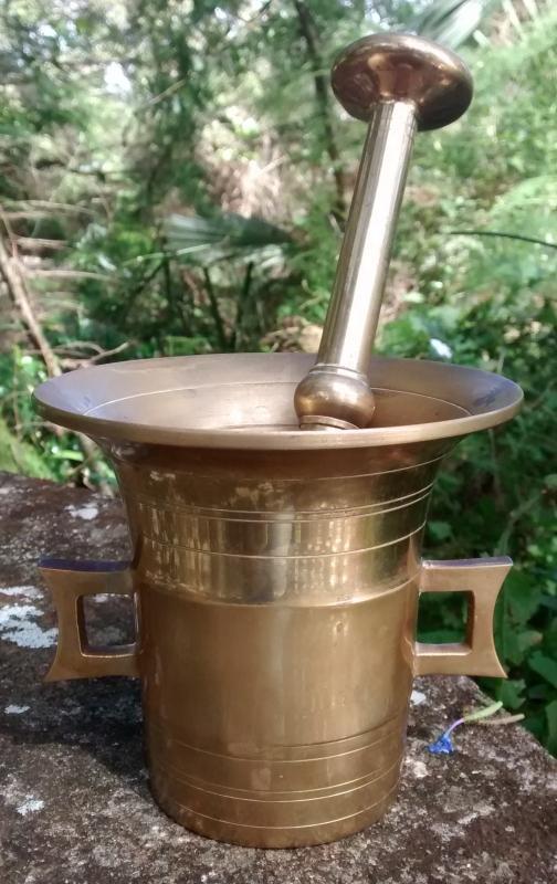 Brass Mortar & Pestle 1950s-60s Japan 4
