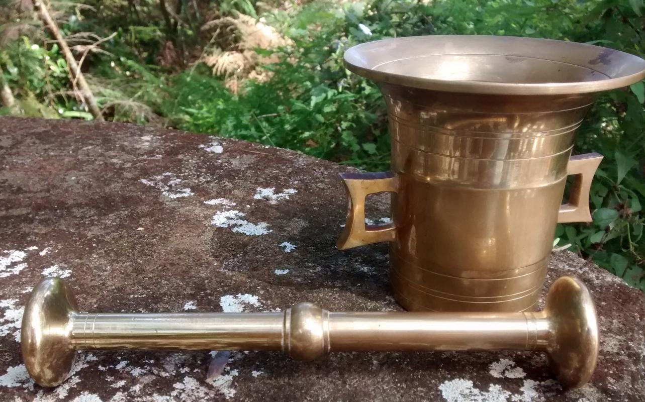 Brass Mortar & Pestle 1950s-60s Japan 4