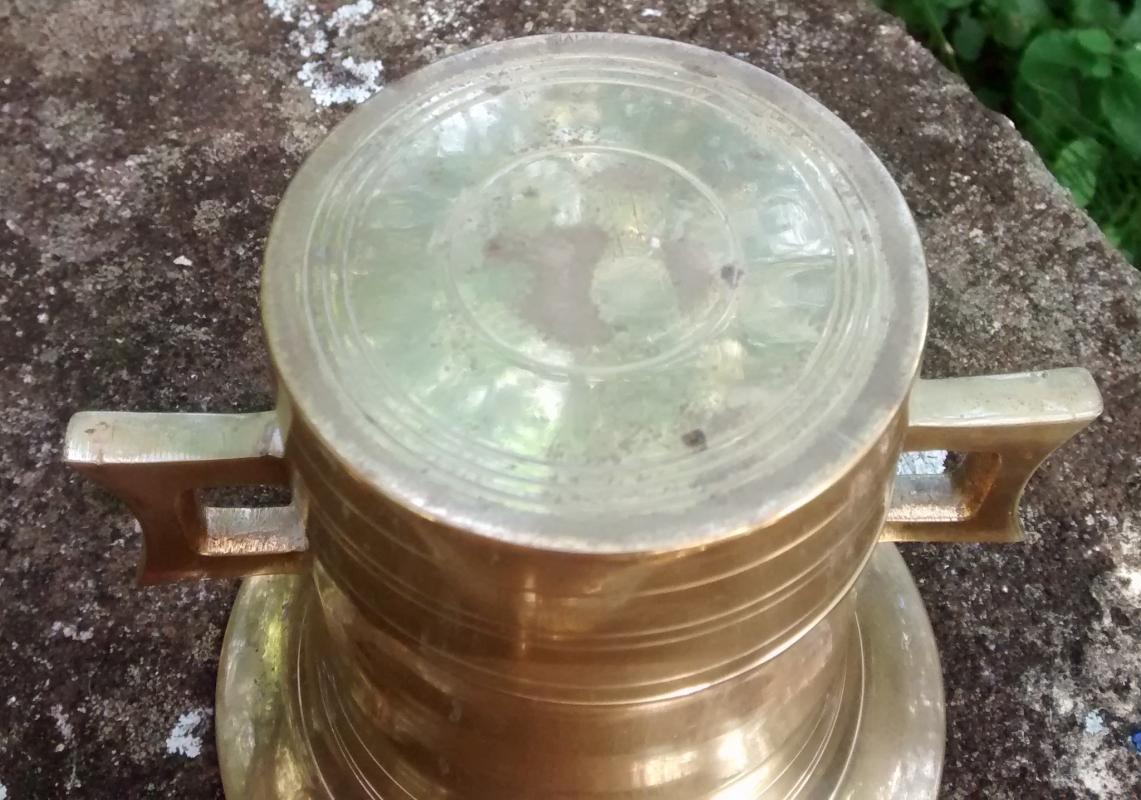 Brass Mortar & Pestle 1950s-60s Japan 4