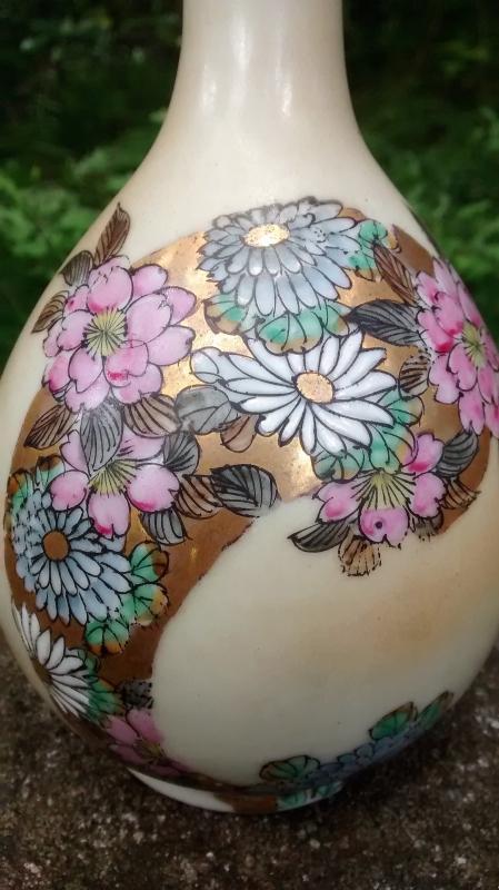 Nippon Perfume Bottle Art Nouveau Porcelain 7.25