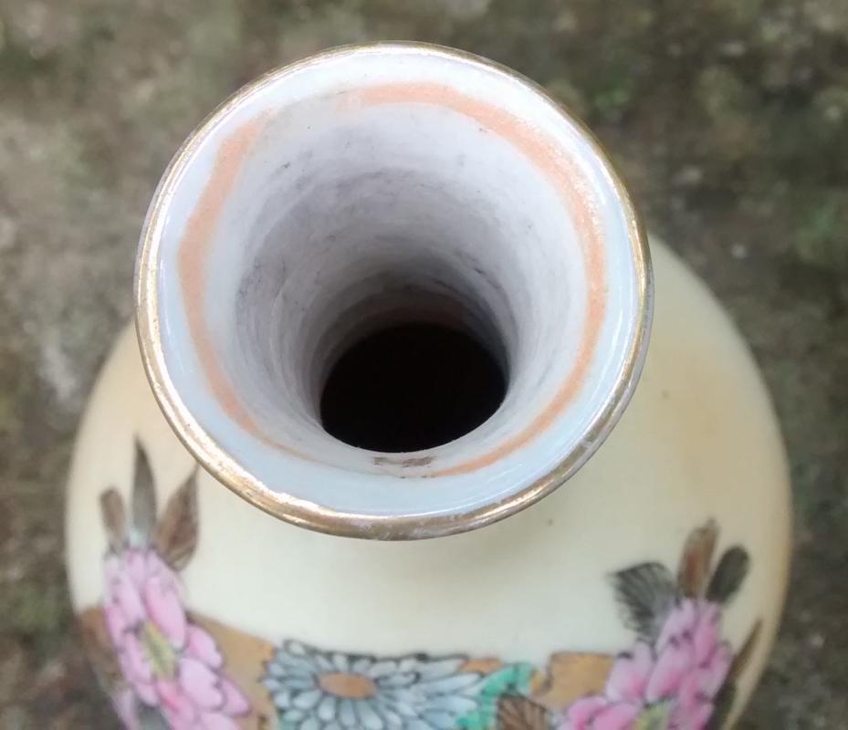 Nippon Perfume Bottle Art Nouveau Porcelain 7.25
