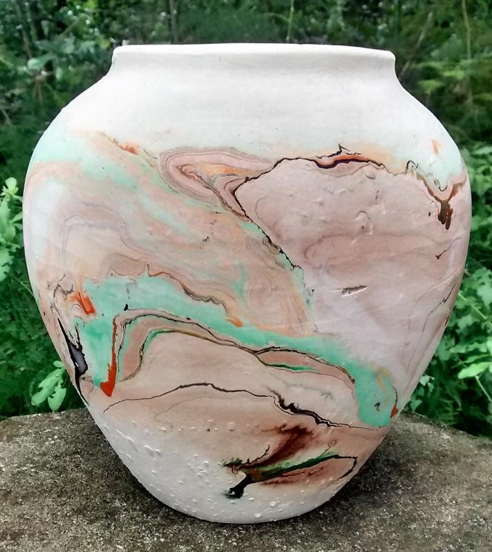 Nemadji Pottery Vase 7.25