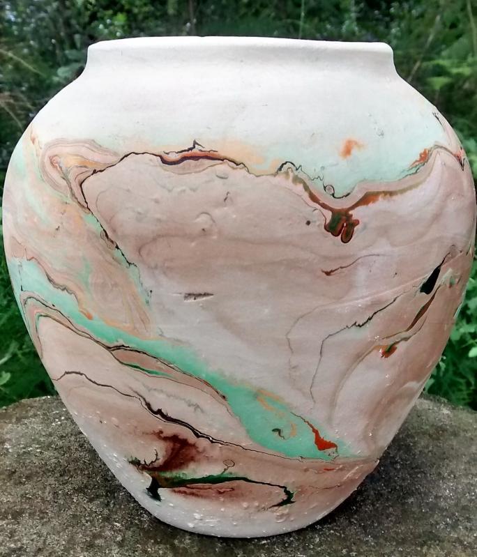 Nemadji Pottery Vase 7.25