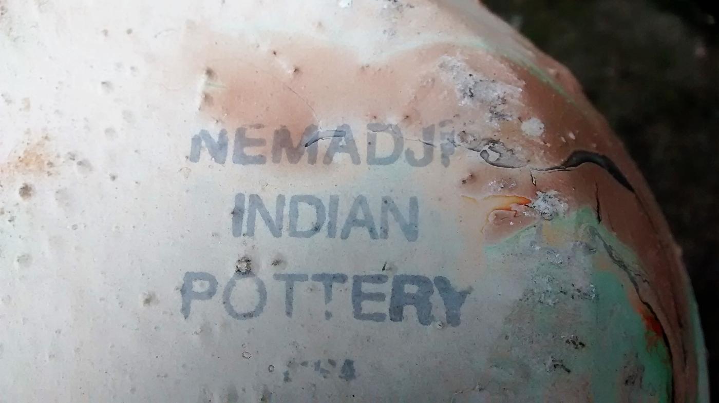 Nemadji Pottery Vase 7.25