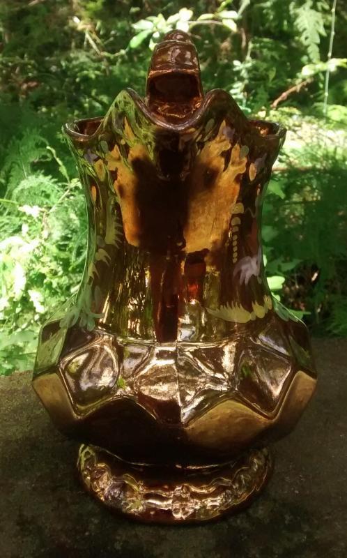 English Copper Luster Pitcher 8