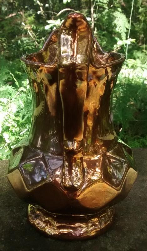 English Copper Luster Pitcher 8