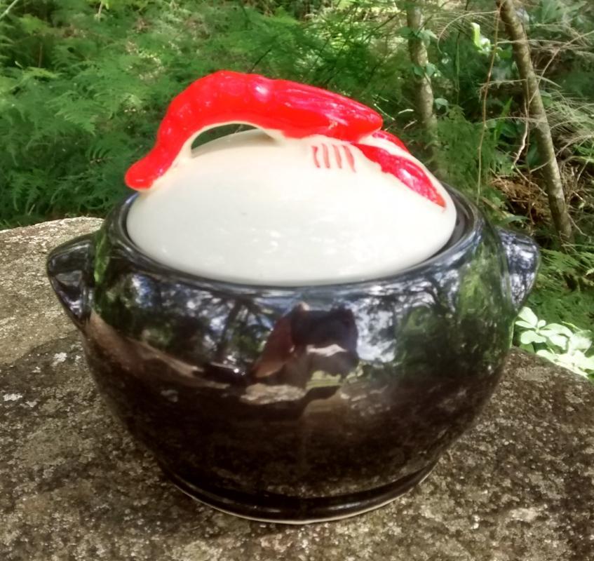 Shawnee Kenwood Lobster Ware Utility Jar/ Sugar w/Cover #907