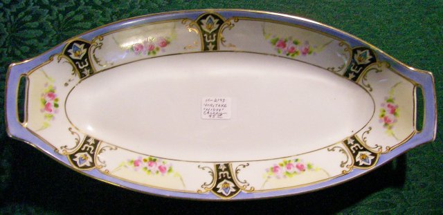 Noritake Ceramic Celery Dish: N1044 Pattern Ca. 1930's