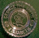 1937 English Coronation Plate: George VI & Elizabeth