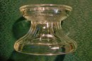 Colonial Flute Clear Glass Punch Bowl Base Ca. 1900