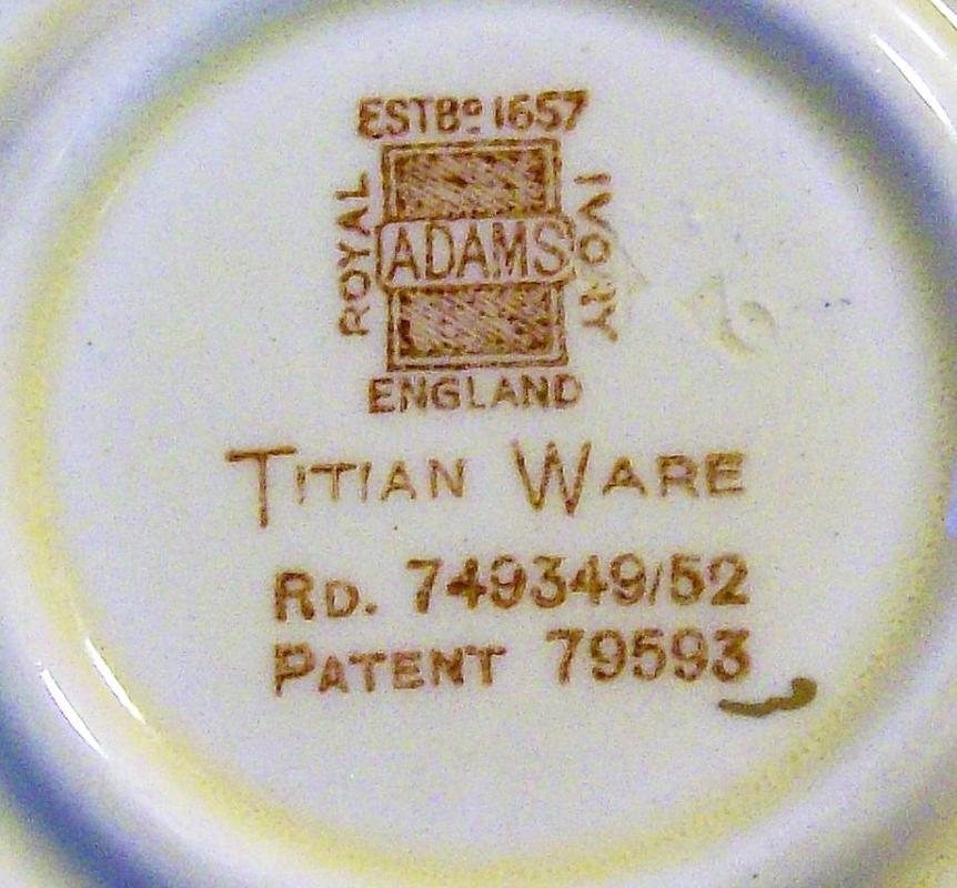 Adams Titian Ware Saucer