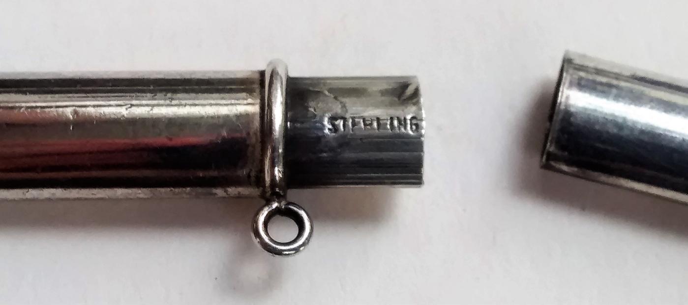 Victorian Chatelaine Needle Case Sterling Silver