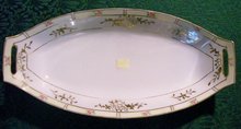 Noritake Nippon Celery Dish: Gold Encrusted