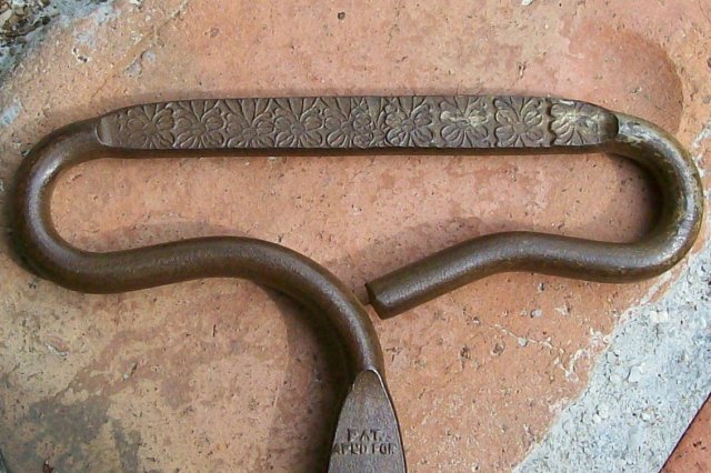 Household Ice Tongs: Stamped Steel