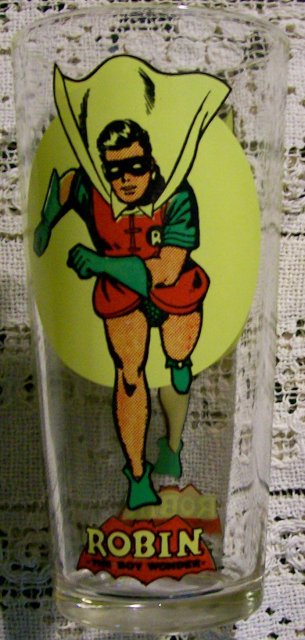 Pepsi D.C. Comics Promo Glass Super Series 1976 Robin 6.25