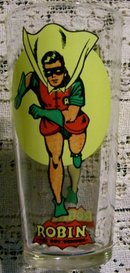 Pepsi D.C. Comics Promo Glass Super Series 1976 Robin 6.25