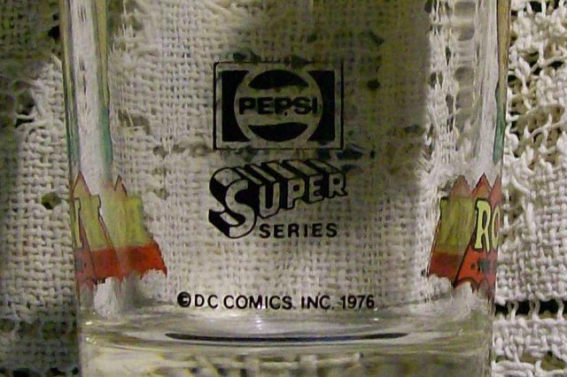 Pepsi D.C. Comics Promo Glass Super Series 1976 Robin 6.25