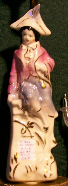 Lamp with Figure of Colonial Man: U. S.