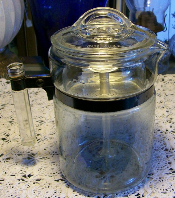 Pyrex Flameware Glass Percolator Ca. 1946-47 #7826B 8.5