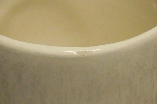 Florida Souvenir Ceramic Juice Mug Set of 4 Embossed Oranges Ca. 1950's