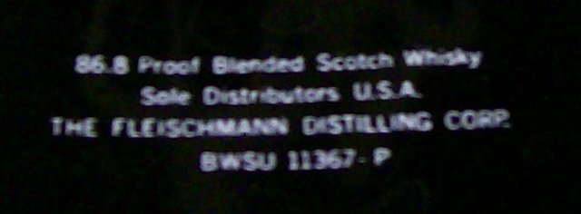 Advertising Pitcher: Black & White Scotch