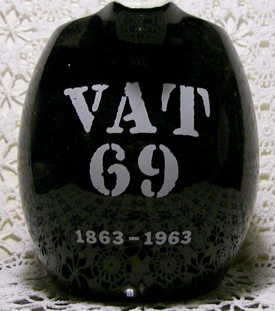 VAT 69 Whisky Advertising Ceramic Pitcher 100th Anniversary