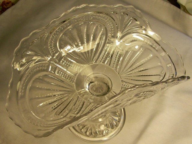 EAPG Glass Banana Stand