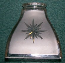 Jefferson Glass Lamp Shade : Early 1900's Sunburst #974