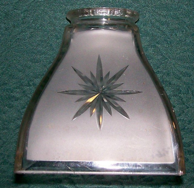 Jefferson Glass Lamp Shade : Early 1900's Sunburst #974