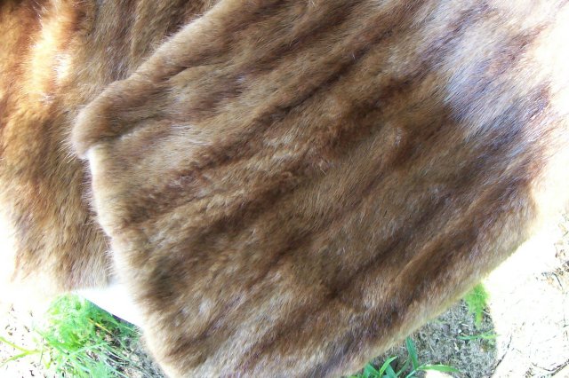 Mink Stole Fur Wrap 1940's-50's Morin Canada