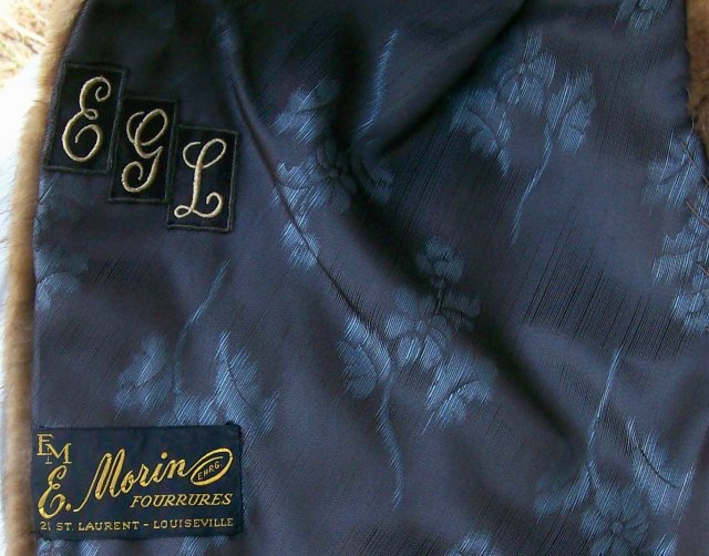 Mink Stole Fur Wrap 1940's-50's Morin Canada